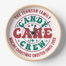 Spielerische Candy Cane Crew Rot und Grün