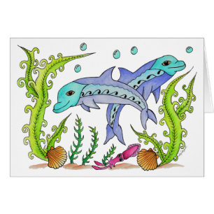 Spielerische Delphine