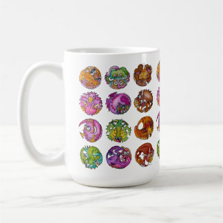Spielerische Fantasiegeschöpfe Kaffeetasse