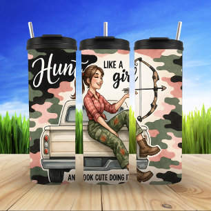 Spielerische Huntress, Niedliche Camouflage Thermosbecher