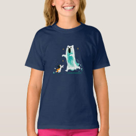 Spielerische Katze und freundlicher Geist - Niedli T-Shirt