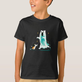 Spielerische Katze und freundlicher Geist - Niedli T-Shirt