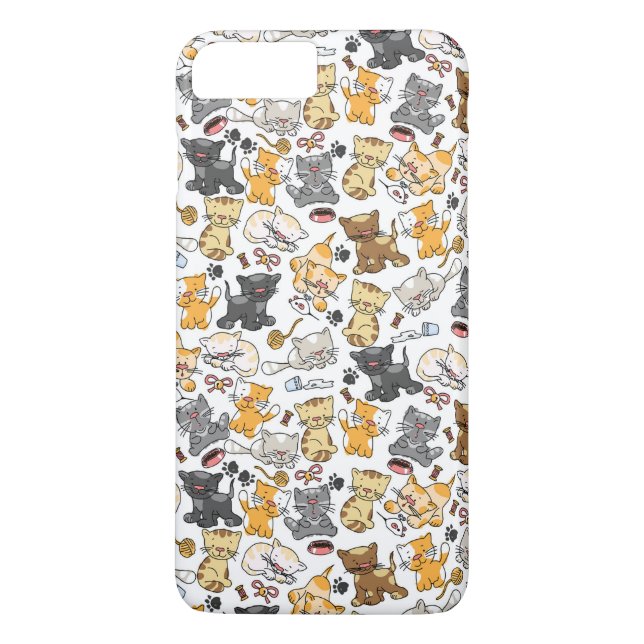 Spielerische Katzen Case-Mate iPhone Hülle (Rückseite)