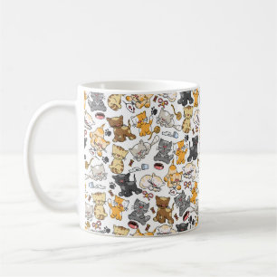 Spielerische Katzen Kaffeetasse