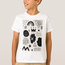 Spielerische monochrome Formen