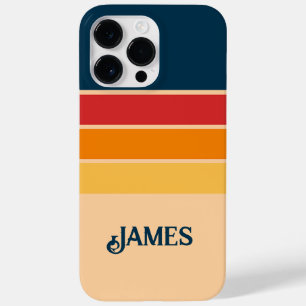 Spielerische Retro-Regenbogenstreifen für individu Case-Mate iPhone 14 Pro Max Hülle