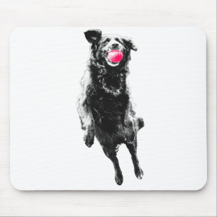 Spielerische rote Spur Mousepad