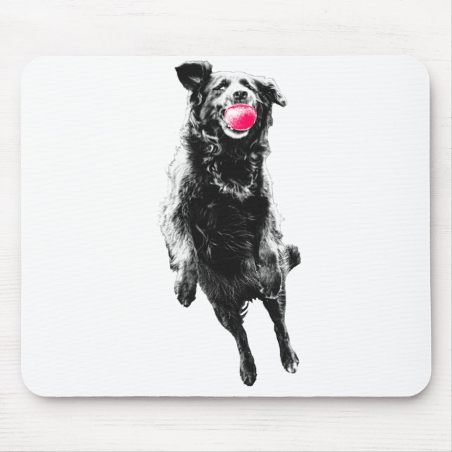 Spielerische rote Spur Mousepad (Vorne)