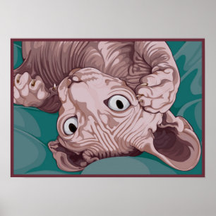 Spielerische Sphinx Poster