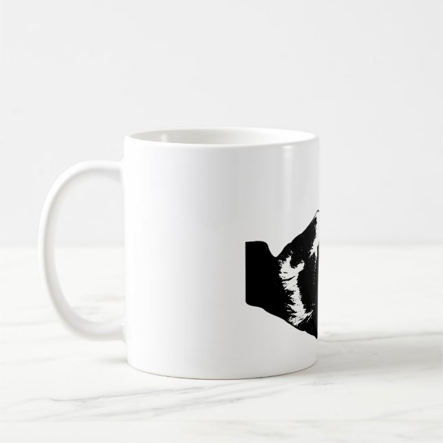 Spielerische Überraschung Cat Coffee Tasse (Links)