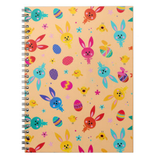 Spielerische und farbenfrohe Design-Kinder Spiraln Notizblock