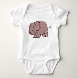 Spielerischer Elefant Baby Strampler