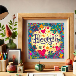 Spielerischer Geblüht Inspirationsbutterfly Hübsch Fotodruck