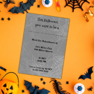Spielerischer Halloween Spaß individuell gestalten Einladung