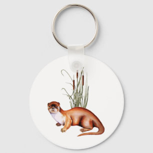 Spielerischer Otter Schlüsselanhänger