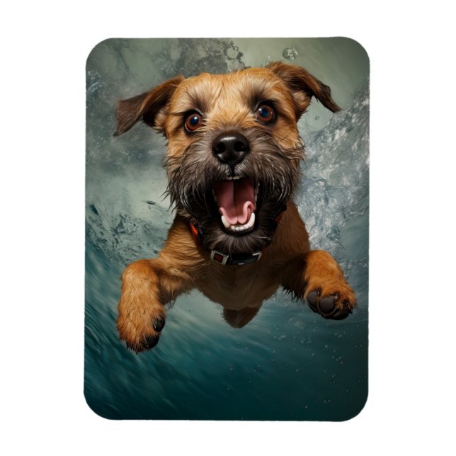 Spielerisches Design für Hunde unter Wasser Magnet (Vertikal)