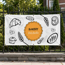 Spielerisches Doodle Brot Illustration Bäckerei