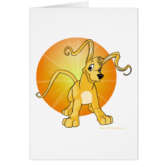 Spielerisches gelbes Gelert (Vorne)