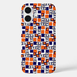 spielerisches Halloween-Muster iPhone 16 Hülle