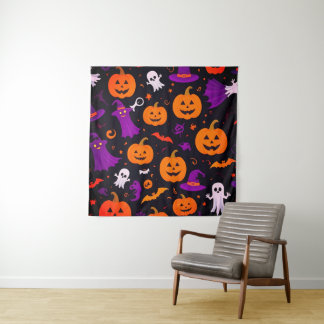 spielerisches Halloween Wandteppich