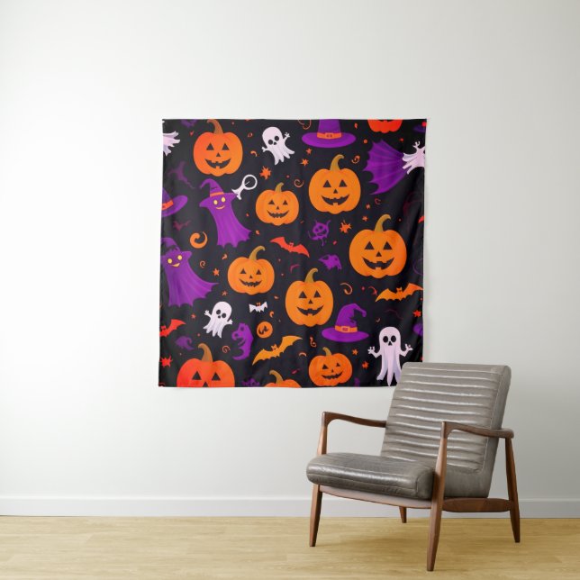 spielerisches Halloween Wandteppich (Beispiel)