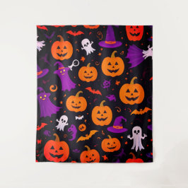 spielerisches Halloween Wandteppich