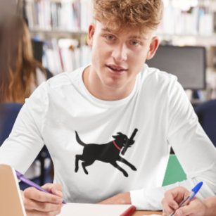 Spielerisches Labrador Retriever Dog Black Lab läu T-Shirt