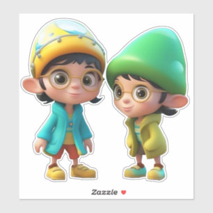 Spielerisches Mousepad mit Cartoon-Themed Aufkleber