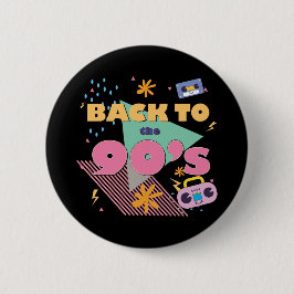 Spielerisches Nostalgie-Design Button