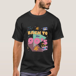 Spielerisches Nostalgie-Design T-Shirt