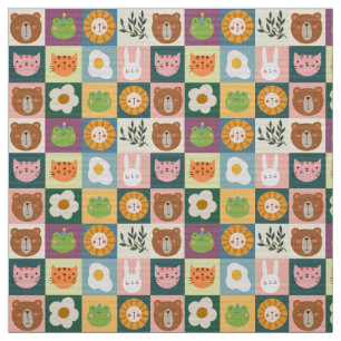 Spielerisches Patchwork-Muster mit Niedlichen Stoff