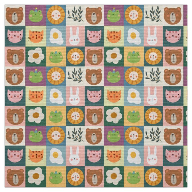 Spielerisches Patchwork-Muster mit Niedlichen Stoff (Muster)