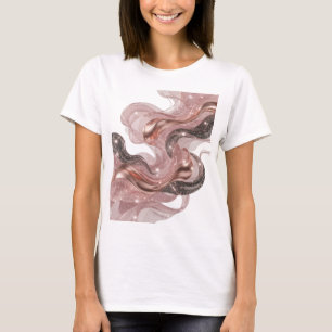Spielerisches Silber ABSTRACT ART Maßgeschneiderte T-Shirt