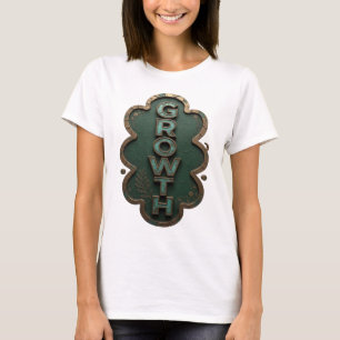 Spielerisches Türkis WACHSTUM Modernes Design T-Shirt