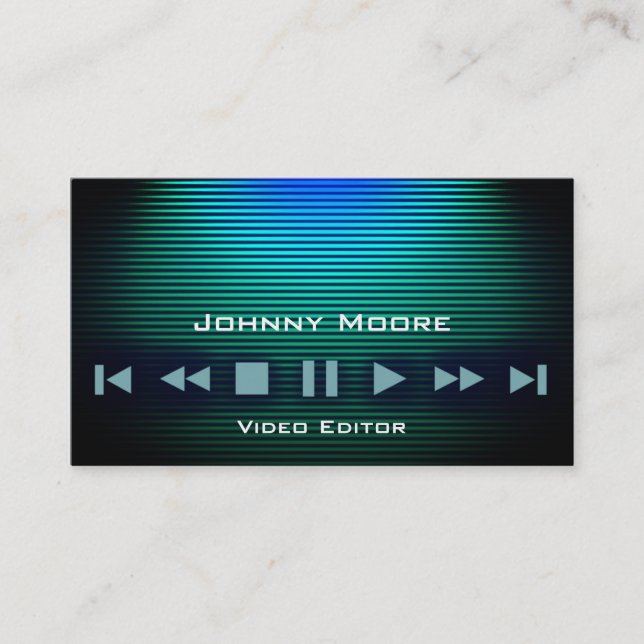 SpielerknopfmetallGlanzstreifen Visitenkarte (Vorderseite)