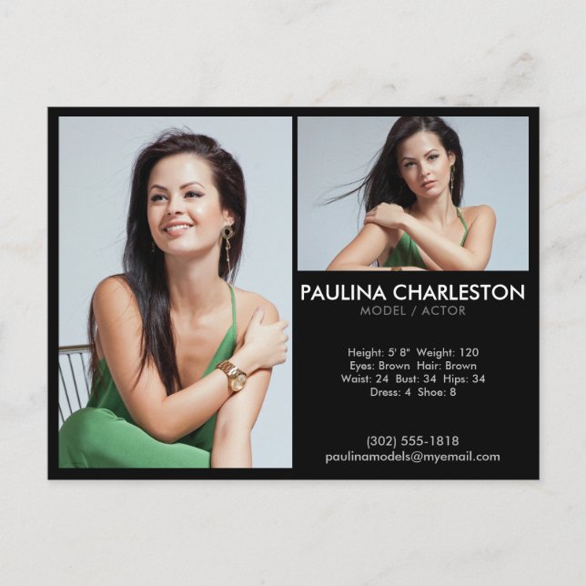 Spielermodell Comp/Zed Card 2 Foto Werbeaktion Postkarte (Vorderseite)