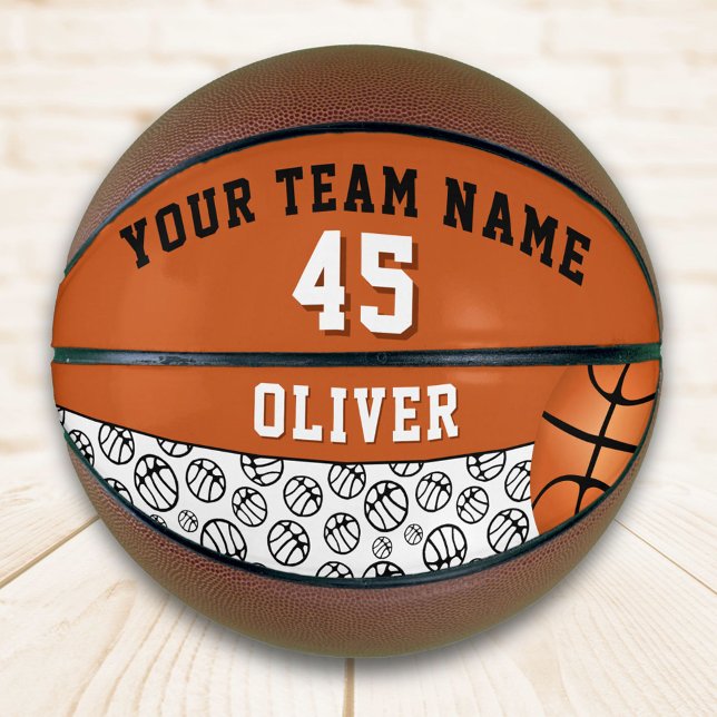 Spielername Team Name Number Ball Pattern Basketball (Von Creator hochgeladen)