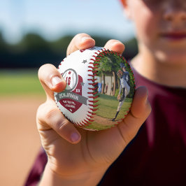 Spielername und Nummer Zwei Foto Sporty Baseball