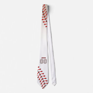 Spielernummer 00 - Coole Baseball-Sticks Krawatte