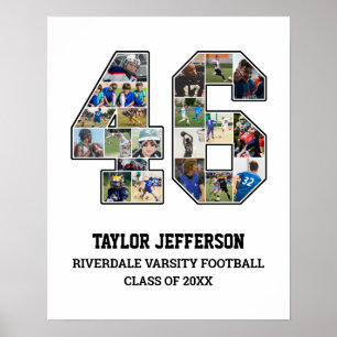 Spielernummer 46 FotoCollage des Senior Sports Tea Poster