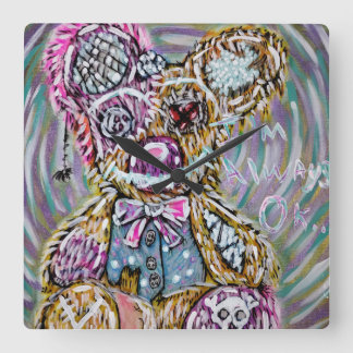 Spielezimmer-Uhr Quadratische Wanduhr