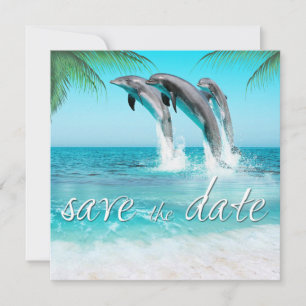 SPIELFÄLTIGE DOLPHINE TROPISCHES OZEAN Save the Da Save The Date