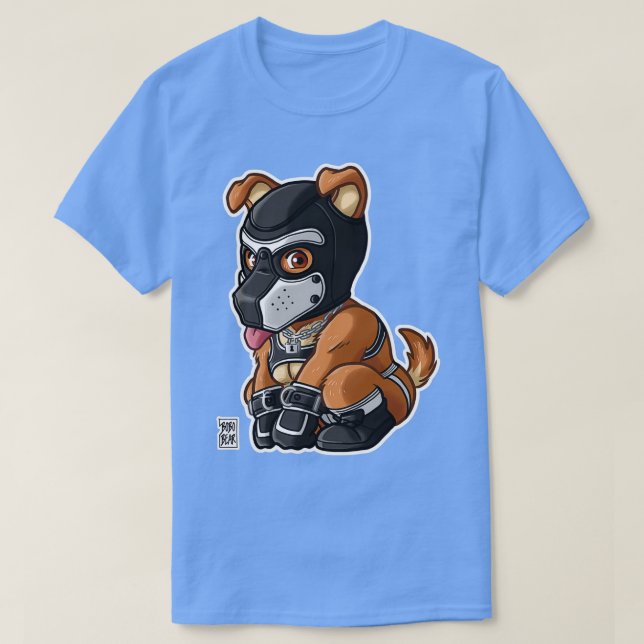 SPIELFÄLTIGE, WEISSE MASK BEARZOO SERIEN T-Shirt (Design vorne)