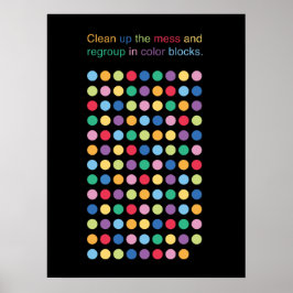 Spielfeld in Farben Poster