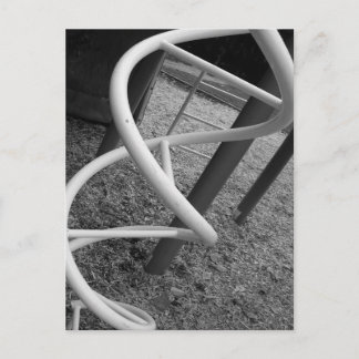 Spielfeld Spiral Black & White Postkarte