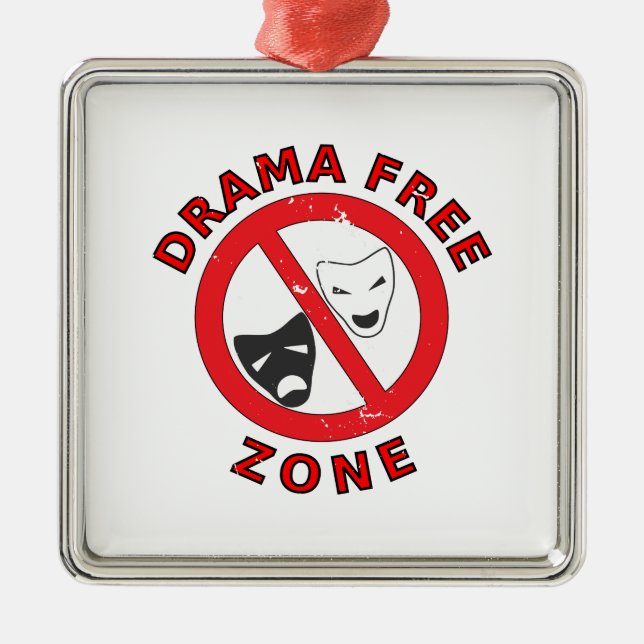 Spielfreie Zone Ornament Aus Metall (Vorne)