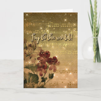 Spielfreude an den World Gold Sparkle Holiday Card Feiertagskarte
