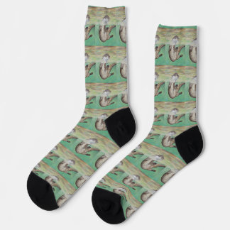 Spielgemälde eines Flussotters Socken
