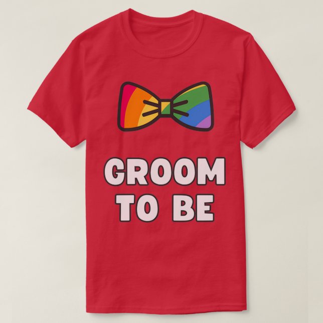 SPIELGRUPPE ALS LGBT BACHELOR PARTEI T-Shirt (Design vorne)