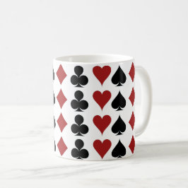 Spielkarte-Anzugs-Kaffee-Tasse Tasse
